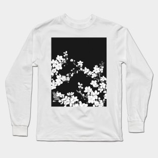 Cherry Blossom Manga Art Long Sleeve T-Shirt